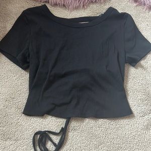 Medium black crop top